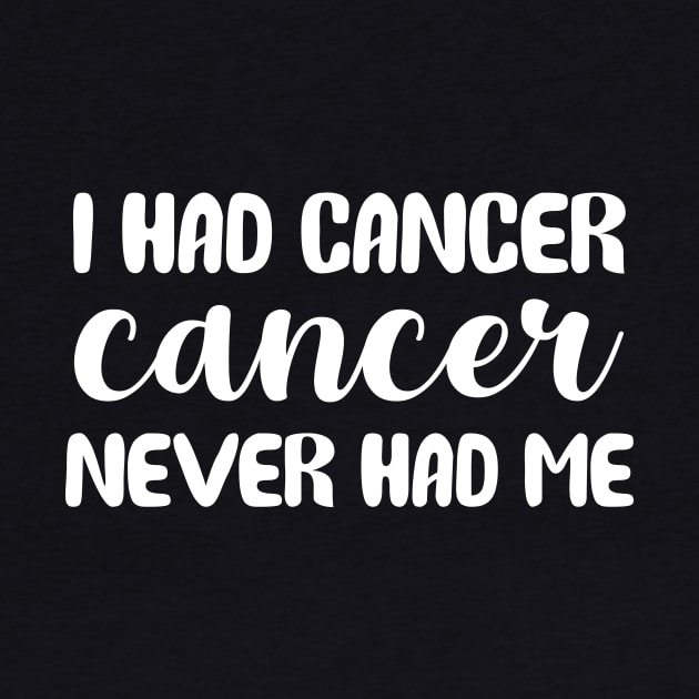 I Had Cancer Cancer Never Had Me by sunima